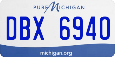 MI license plate DBX6940