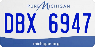 MI license plate DBX6947