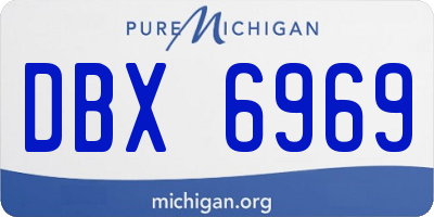 MI license plate DBX6969