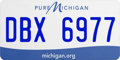 MI license plate DBX6977