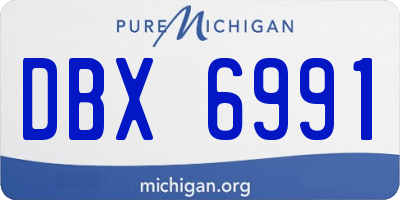 MI license plate DBX6991