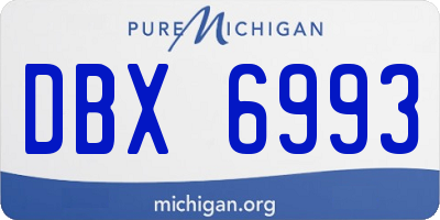 MI license plate DBX6993