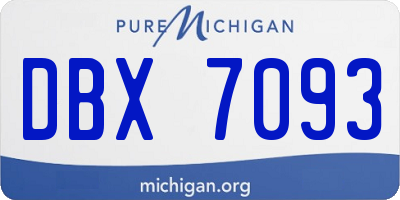 MI license plate DBX7093