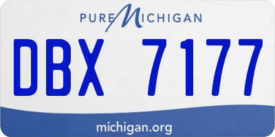 MI license plate DBX7177