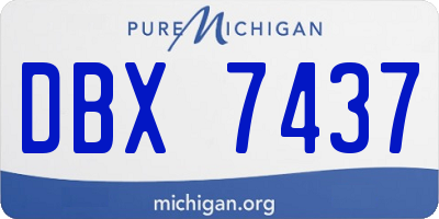 MI license plate DBX7437