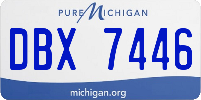 MI license plate DBX7446