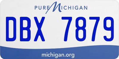 MI license plate DBX7879
