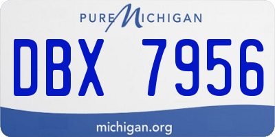 MI license plate DBX7956