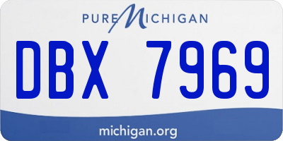 MI license plate DBX7969