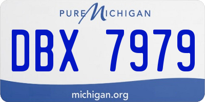 MI license plate DBX7979