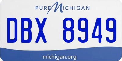 MI license plate DBX8949