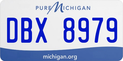 MI license plate DBX8979