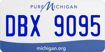 MI license plate DBX9095