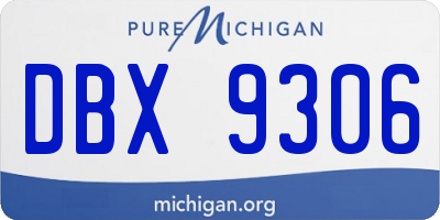MI license plate DBX9306