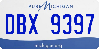 MI license plate DBX9397