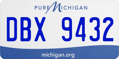 MI license plate DBX9432