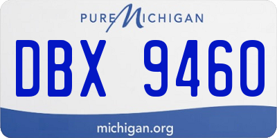 MI license plate DBX9460