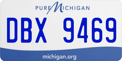 MI license plate DBX9469