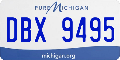 MI license plate DBX9495