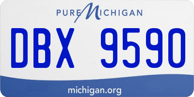 MI license plate DBX9590