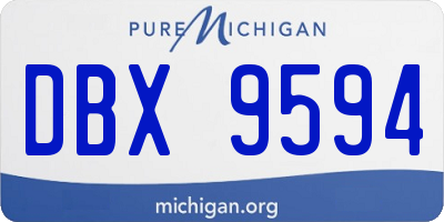 MI license plate DBX9594