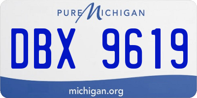 MI license plate DBX9619