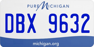 MI license plate DBX9632