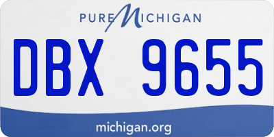 MI license plate DBX9655