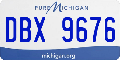 MI license plate DBX9676