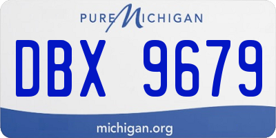 MI license plate DBX9679