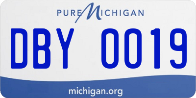 MI license plate DBY0019
