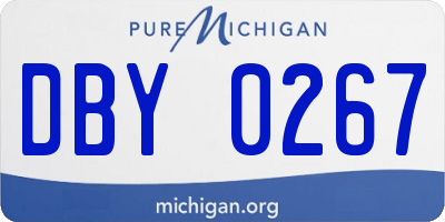 MI license plate DBY0267