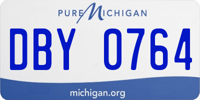 MI license plate DBY0764