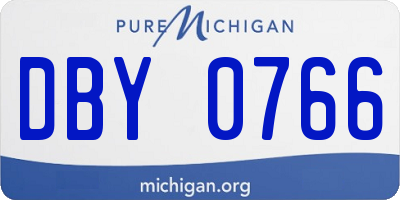 MI license plate DBY0766