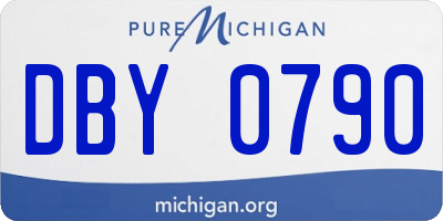 MI license plate DBY0790