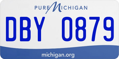 MI license plate DBY0879