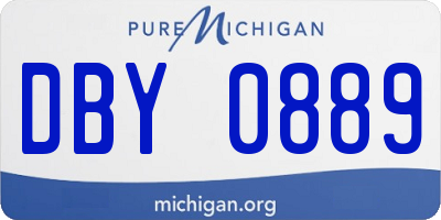 MI license plate DBY0889