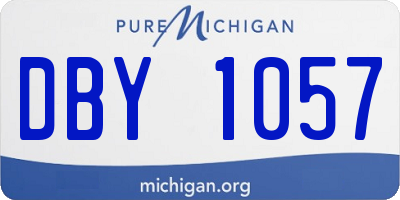 MI license plate DBY1057
