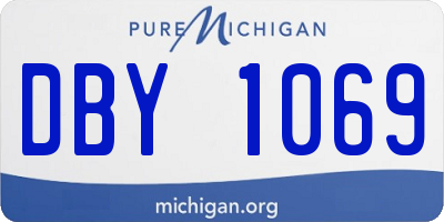 MI license plate DBY1069