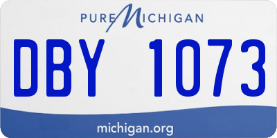 MI license plate DBY1073