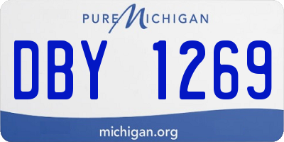 MI license plate DBY1269