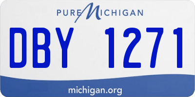 MI license plate DBY1271