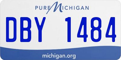 MI license plate DBY1484