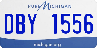 MI license plate DBY1556