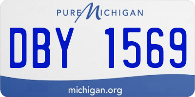 MI license plate DBY1569