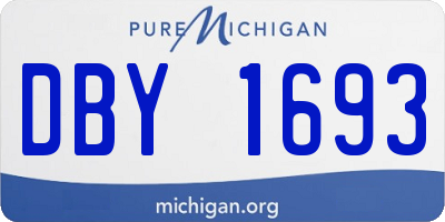 MI license plate DBY1693
