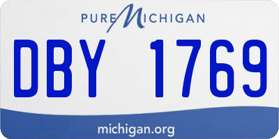 MI license plate DBY1769