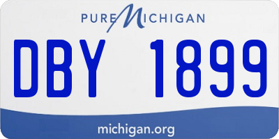 MI license plate DBY1899