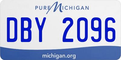 MI license plate DBY2096