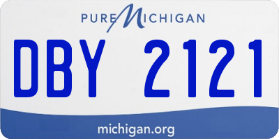 MI license plate DBY2121